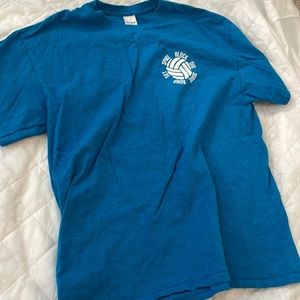 Blue volleyball shirt